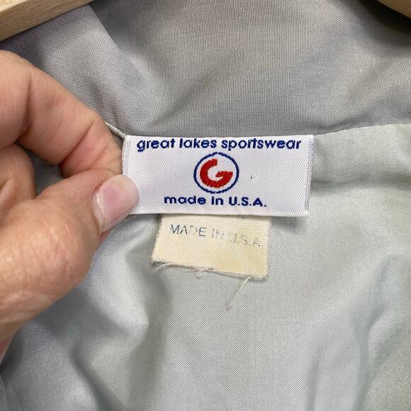 Vintage Great Lakes AIRCO Utility Work Wear Jacket Mens L Gray Mechanic USA Made - Picture 4 of 11